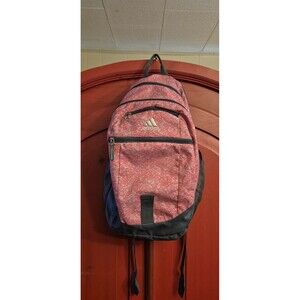 Adidas Foundaton IV Laptop Pink Gray Backpack Pockets Laptop Media Tech Lifetime